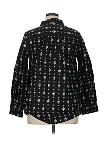 Roaman's Long Sleeve Button-Down Shirt (view 2)
