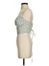 Romwe Green Sleeveless Blouse Size 6 - photo 5