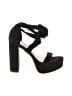 Fashion Nova Black Sandals Size 9 - photo 1