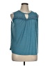 Daniel Rainn Teal Sleeveless Blouse Size XL - photo 1