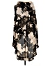 Gilli 100% Rayon Floral Black Formal Skirt Size M - photo 2