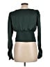 Free People 100% Polyester Green Long Sleeve Top Size L - photo 2