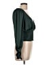 Free People 100% Polyester Green Long Sleeve Top Size L - photo 4