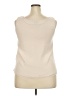 DKNY 100% Polyester Ivory Sleeveless Blouse Size XXL - photo 2