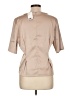 H&M Tan Short Sleeve Blouse Size L - photo 2