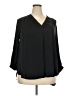 Vince Camuto 100% Polyester Black 3/4 Sleeve Blouse Size 2X - photo 1