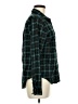 Unbranded 100% Cotton Plaid Green Long Sleeve Button-Down Shirt Size M - photo 4