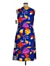 Lularoe Tropical Blue Casual Dress Size 1X (Tall & Curvy) - photo 2
