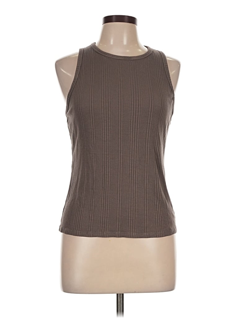 Pre-owned Cyrus Sleeveless T-shirt In Brown