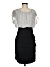En Focus Studio Polka Dots Black Cocktail Dress Size 8 - photo 1