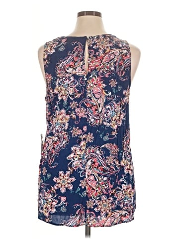Pale Sky Sleeveless Blouse (view 2)