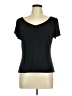 Studio M Black Short Sleeve Top Size M - photo 1