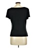 Studio M Black Short Sleeve Top Size M - photo 2