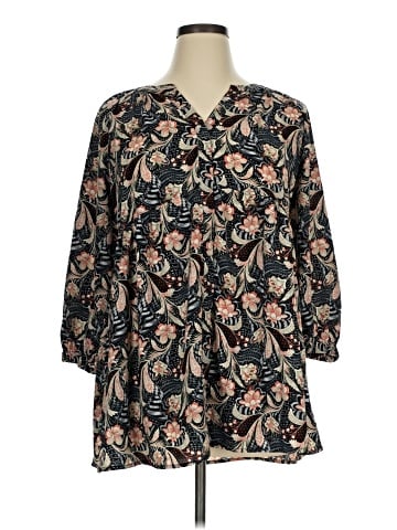 MELLODAY Long Sleeve Button-Down Shirt (view 1)