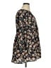 MELLODAY 100% Polyester Floral Black Long Sleeve Button-Down Shirt Size XL - photo 4