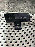 The Limited 100% Polyester Polka Dots Gray Long Sleeve Blouse Size XL - photo 7