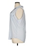 Ann Taylor LOFT 100% Polyester Gray Sleeveless Blouse Size XL - photo 5