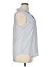 Ann Taylor LOFT 100% Polyester Gray Sleeveless Blouse Size XL - photo 4