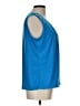 Kasper Blue Sleeveless Blouse Size L - photo 4
