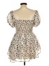 Justify 100% Polyester Floral Ivory Short Sleeve Blouse Size L - photo 2
