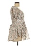 Justify 100% Polyester Floral Ivory Short Sleeve Blouse Size L - photo 4