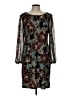 Connected Apparel Print Brown Cocktail Dress Size 10 (petite) - photo 1