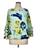 Alfani Blue 3/4 Sleeve Blouse Size 1X - photo 1