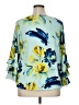 Alfani Blue 3/4 Sleeve Blouse Size 1X - photo 2