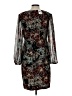 Connected Apparel Print Brown Cocktail Dress Size 10 (petite) - photo 2