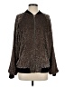 ASOS 100% Polyester Metallic Brown Jacket Size 4 - photo 1