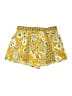 B.O.G Collective 100% Polyester Print Yellow Shorts Size S - photo 1
