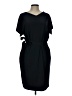 Unbranded Solid Black Casual Dress Size L (estimated) - photo 1