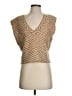 Veronica Beard Chevron-herringbone Gold Sweater Vest Size S - photo 1