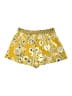 B.O.G Collective 100% Polyester Print Yellow Shorts Size S - photo 2
