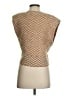 Veronica Beard Chevron-herringbone Gold Sweater Vest Size S - photo 2