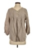 Focus Tan 3/4 Sleeve Blouse Size S - photo 1