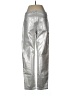 Inc Denim Metallic Silver Jeans Size 6 - photo 2