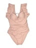 Unbranded Solid Tan One Piece Swimsuit Size XXL - photo 1
