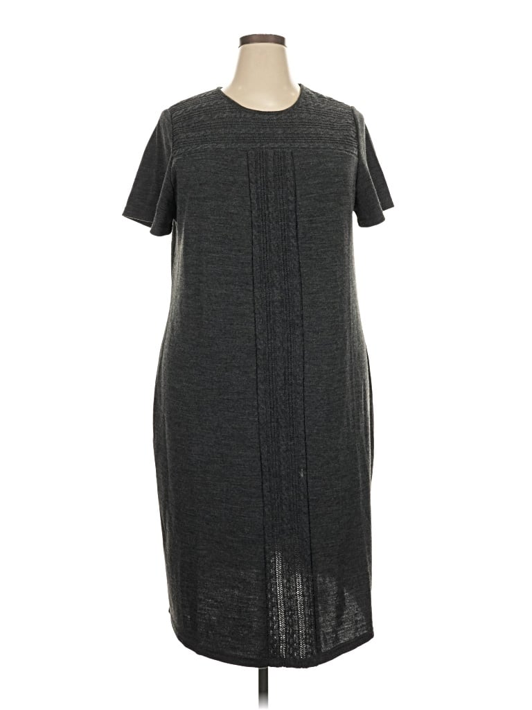 Pre-owned Lane Bryant Casual Dress In Gray