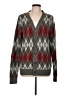 Primark 100% Acrylic Argyle Gray Cardigan Size L - photo 1