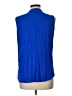 Calvin Klein Blue Sleeveless Blouse Size L - photo 2
