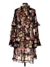 H&M Print Black Cocktail Dress Size 4 - photo 2
