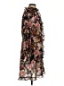 H&M Print Black Cocktail Dress Size 4 - photo 4