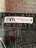 Zara 100% Baumwolle Chevron-herringbone Black Jeans Size 0 - photo 7