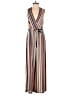 Monteau Stripes Ivory Jumpsuit Size S - photo 1