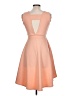 Boohoo Solid Orange Cocktail Dress Size 10 - photo 2