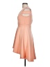 Boohoo Solid Orange Cocktail Dress Size 10 - photo 5