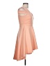 Boohoo Solid Orange Cocktail Dress Size 10 - photo 4