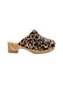 CATHERINE Catherine Malandrino Animal Print Brown Mule/Clog Size 9 1/2 - photo 1