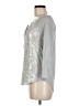 Tiny 100% Silk Silver 3/4 Sleeve T-Shirt Size M - photo 5